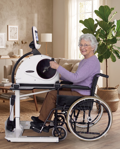 Bicicleta de Ejercicio Eléctrica Portátil con Pedales para Rehabilitación de Ancianos, Terapia Física, Máquina de Pedales Ajustable - Product Image 2