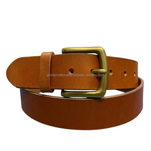 Ceintures de luxe pour hommes en cuir de vachette véritable avec boucle en alliage, ceintures et accessoires unisexes tendance - Product Image 6