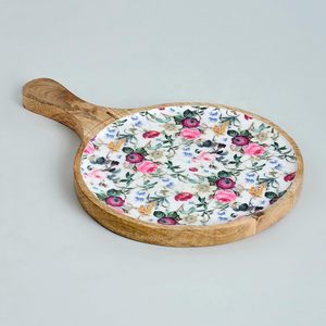 Red Violet Mango Wood Pizza Serving Tray More Durable and Reliable Wooden Serving Tray Premium Quality Available At Lowest Price - Product Image 4