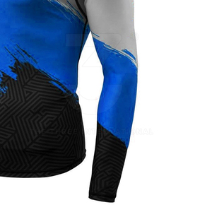 Vente en gros de rashguards confortables pour hommes en Spandex/Polyester, séchage rapide, pour l'été, la plage et le surf, avec coutures haute résistance pour une performance optimale - Product Image 5