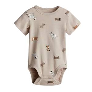 Organic Cotton Unisex Baby Onesie Soft Breathable Eco-Friendly Two Way Zipper OEM Wholesale - Product Image 4