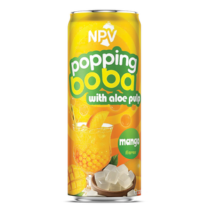 Bebida NPV Peach Popping Boba con Pulpa de Aloe, Jugo Saborizado, 6 Brix, 30% de Pureza, Botella de 320 ml, Bebida Lista para Beber, 24 Meses de Duración - Product Image 3