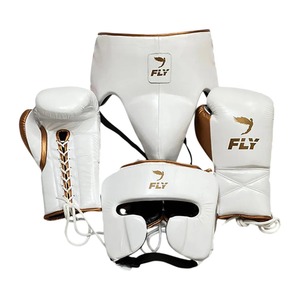 Conjunto de Boxeo Personalizado Fly Super Lace, Guantes de Boxeo de Cuero Original para Entrenamiento, Protector de Golpes y Protector de Cabeza - Product Image 5