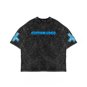 เสื้อยืดโอเวอร์ไซส์ผ้าฝ้าย 100% สกรีนลายกราฟิกสำหรับผู้ชาย เสื้อยืดทรงบ็อกซี่แบบสั่งทำได้ สำหรับใส่เที่ยวหรือใส่ลำลอง สำหรับทุกเพศ - Product Image 5