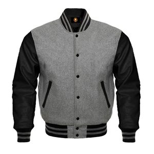 Nouvelle veste varsity rose pour homme, design tendance, avec manches blanches et poignets rayés, tenue décontractée d'automne, Fortleo - Product Image 5