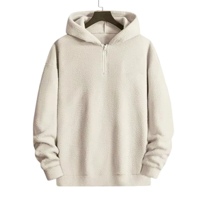 Sudadera con capucha para hombre forrada de sherpa con etiqueta personalizada en el cuello, servicio de marca privada para inventario minorista por temporadas — 102 caracteres - Product Image 4