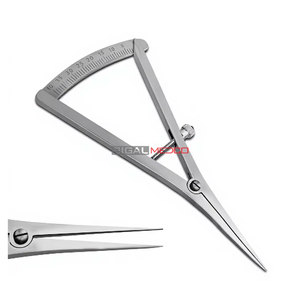 Calibrador Recto de 4.5 Pulgadas de Largo para Mapeo Óseo, Instrumento de Medición de 0-40mm con Escala de Precisión para Implantes Dentales, Quirúrgicos y de Ortodoncia - Product Image 2