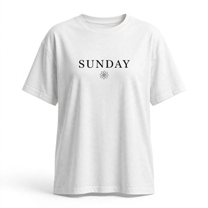 Camiseta Corta de Algodón 100% Jersey para Mujer, Talla Grande, Diseño Simple, Cuello Redondo, Ecológica, Transpirable y de Secado Rápido, Marca Personalizada - Product Image 4