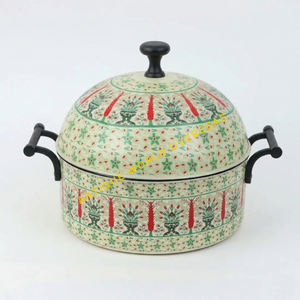 Olla de Acero Inoxidable Duradera y Aislada, con Patrón de Mosaico Árabe Colorido, Interior Antiadherente con Revestimiento de Esmalte, Cacerola de Lujo - Product Image 4