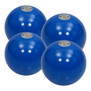 Balle de lancer de poids en fonte bleue TSFI 4KG 100mm pour la compétition d'athlétisme, l'entraînement et les sports scolaires - Product Image 3
