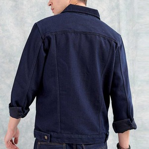 OEM Men's High Street Winter <b>Denim</b> Jean Jacket Collarless Breathable Casual Outwear Button up <b>Coat</b> Oversize for Men - Product Image 3