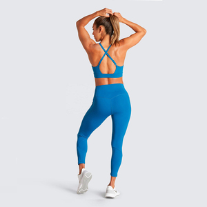 Ensemble de yoga pour femmes, leggings élégants et soutien-gorge de sport pour le fitness et la course à pied, leggings et soutien-gorge doux et confortables - Product Image 3
