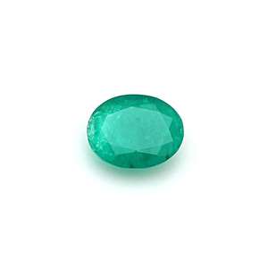 Esmeralda Creada en Laboratorio, Piedra Suelta, Corte Ovalado, Gema Verde de 12x14.7 mm para Anillos, Colgantes y Joyería - Product Image 1