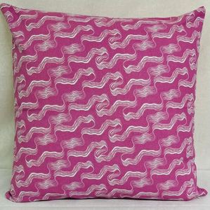 Funda de cojín estampada de algodón orgánico de alta calidad, funda de almohada sostenible para sofá, de exportador de la India a precio mayorista. - Product Image 1