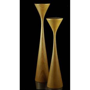 Support de bougie décoratif en bois, article de décoration intérieure, avec une élégante lanterne et un porte-bocal - Product Image 1