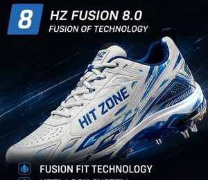 รองเท้าคริกเก็ต HIT ZONE คุณภาพสูง ทนทาน เย็บสองชั้น น้ำหนักเบา สำหรับฝึกซ้อมและเล่นกีฬา อายุ 12 ปีขึ้นไป - Product Image 2