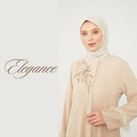 Ensemble Abaya Musulmane Tendance pour Femme – Magnifique Broderie de Pierres sur la Poitrine, Manches Longues, Burqa Personnalisée, Longueur Ras du Sol, Coupe Ample et Respirante