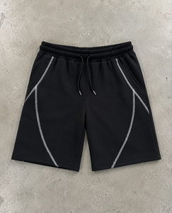 Custom <b>Men</b>’s Black <b>Shorts</b> | Premium Athletic Gym & Casual <b>Shorts</b> | OEM/ODM Sportswear Manufacturer - Product Image 4