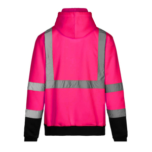 Sweat à capuche homme de qualité supérieure à prix abordable, haute visibilité, réfléchissant, pour la sécurité, pull-over, vente en gros, couleur unie personnalisable pour le travail - Product Image 2