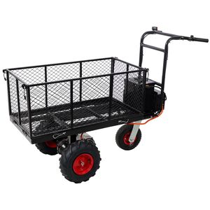 Carrello Elettrico da Giardino 48V DC 1200W, Capacità di Carico 1320 Libbre, Carrello Utilitario in Metallo a Trazione Manuale - Product Image 2