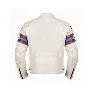 เสื้อแจ็คเก็ตหนังวัวแท้ BM Men/Women's Sidepod AIR รุ่นคลาสสิค สไตล์สตรีท สำหรับขี่มอเตอร์ไซค์/แข่งรถ มาตรฐาน CE - Product Image 2