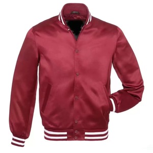 High Quality GOLDEN ATTIRE Men's Bomber Winter Jacket with V-Neck Collar Front Logo Windproof & Breathable SATIN Fabric - Product Image 6