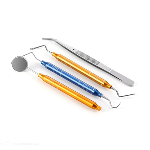 Kit de Limpieza Dental de 4 Piezas, Raspador Dental de Acero Inoxidable, Espejo Bucal, Pinzas, Juego de Herramientas de Cuidado Bucal para Examen Dental - Product Image 1
