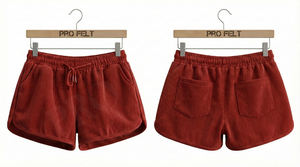 Pantalones Cortos Unisex Casuales de Lona, Cintura Media, Estilo Vintage, 100% Algodón, con Cordón, Bolsillos, Cintura Elástica, Ajuste Relajado, Suaves y Cómodos - Product Image 6