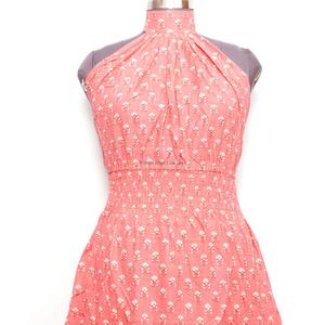 Robe midi évasée pour femme, style années 90, inspirée du vintage, sans manches, boutonnée, longue, personnalisable, pour soirée ou tenue décontractée - Product Image 3