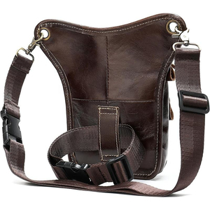 Sac banane unisexe en cuir, sacoche de jambe pour moto, sacoche d'outils, sacoche de taille, sacoche latérale pour téléphone portable, étanche, vintage, taille personnalisable - Product Image 6