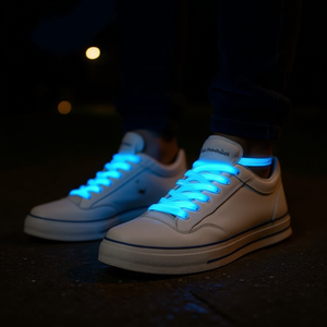 Laccio per scarpe Ilan 90 cm blu luminoso per sneakers - Product Image 2