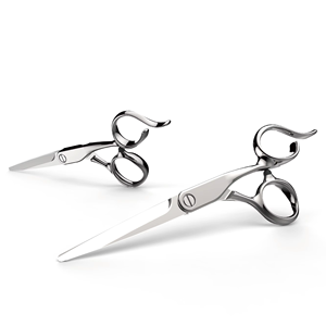 Ciseaux de coiffure professionnels, acier inoxydable, style unique, manche lisse, outils de coiffure - Product Image 2