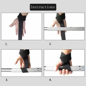 Correas de Soporte para Muñeca y Palma de Neopreno Transpirable de Alta Resistencia, Cómodas para Levantamiento de Pesas, Unisex, Suaves, Seguras y Antideslizantes con Cierre de Gancho y Bucle - Product Image 2