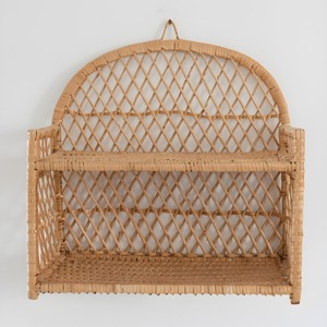 Nueva estantería de tendencia caliente estante de 2 niveles decoración de estantería nórdica de ratán personalización OEM aceptar - Product Image 6