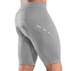 Shorts de cyclisme noirs pour hommes en Spandex et Nylon, respirants, anti-transpiration, séchage rapide, extensibles dans quatre directions, shorts de sport - Product Image 4