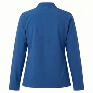 Blouse de travail d'inspiration athlétique, vente en gros, taille personnalisée, col montant, poches zippées sécurisées, blouses professionnelles pour infirmières - Product Image 3