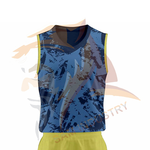 Premium Quality 100% Polyester Team Wear Volleyball Uniforms Top Quality Design Sleeveless Volleyball Uniforms Set - Product Image 4