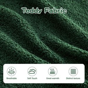 Divano a 4 Posti in Tessuto Teddy con Spugna ad Alta Densità 32D, 135 Pollici, Senza Montaggio, Morbido e Confortevole, Design a Contrasto di Colore per Soggiorno - Product Image 5