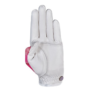 Gant de golf pour femme en cuir Cabretta, paume en maille, léger, respirant, ajustement extensible, antidérapant, main gauche, rose camouflage - Product Image 2