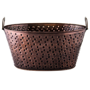 Elegant Round Metal Ice Bucket With Handles Rust Resistant Party <b>Cooler</b> Beverage Holder Bar Ware Wine <b>Cooler</b> - Product Image 3