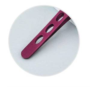 Pince à épiler pour cils Morje Surgical Precision en acier inoxydable 10 mm, pointe lisse, couleur violette, outil de maquillage professionnel - Product Image 2