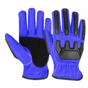 Gants de travail pour mécaniciens industriels, anti-vibrations et résistants aux coupures, certifiés ISO, en cuir synthétique, équipement de protection individuelle - Product Image 5
