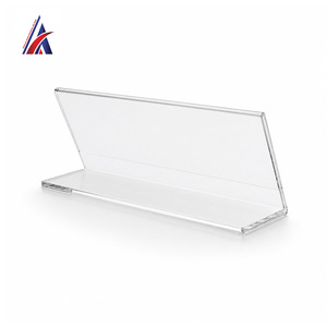 Meilleure Vente Excellent Support en Acrylique en Forme de L pour Étiquettes de Prix 250x85 mm, Présentoir Incliné Transparent pour Comptoir - Product Image 6