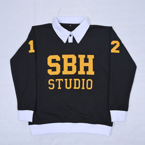 Uniforme de Rugby Estilo Polo de Primera Calidad con Logotipo Personalizado Bordado en Chenilla en la Parte Delantera y en las Mangas para Hombre, Camiseta de Rugby - Product Image 3