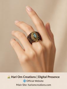 Elegante Anillo de Macramé con Piedra Lunar Crema - Joyería de Piedras Preciosas de Estilo Náutico Trenzada a Mano con Certificación IGI para Exportación al por Mayor | - Product Image 4
