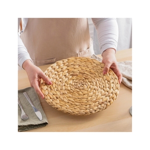 Manteles individuales de jacinto de agua de venta rápida para aislamiento de platos calientes en restaurantes de alta cocina y bandejas de servicio para fiestas con temática rústica. - Product Image 1