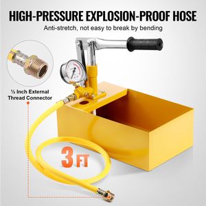 Kit Tester Pressione Acqua Manuale per Pompe Idrauliche 1.4 Galloni (circa 5.3 L) Max 25 Bar/362 PSI con Manometro a Valvola Singola - Product Image 5