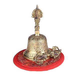 Campana de Mano de Latón, Campana Tradicional de Templo, Campana Escolar Vintage, Campana Decorativa de Oración para el Hogar, Oficina, Recepción - Product Image 5