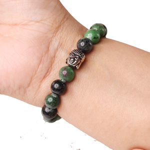 High Quality Ruby fuchsite <b>Beads</b> Buddha <b>Bracelet</b> Romantic Gift Fashion Charm Jewelry for <b>Men</b> Women Energy Meditation - Product Image 4