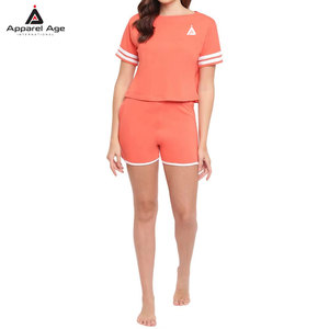 Customized Women Shirt And Shorts Custom Made Two Piece Set Oem Service Women Shirt And Shorts - Product Image 2